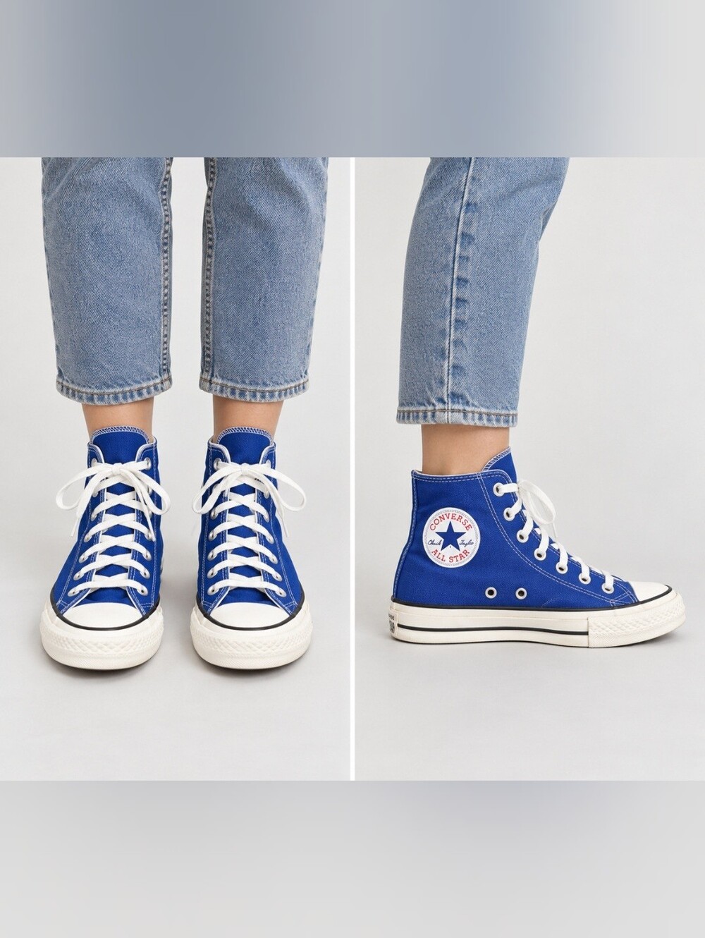 Converse Chuck Taylor All Star Lift Platform High Top Blue Game Royal Woman's 8